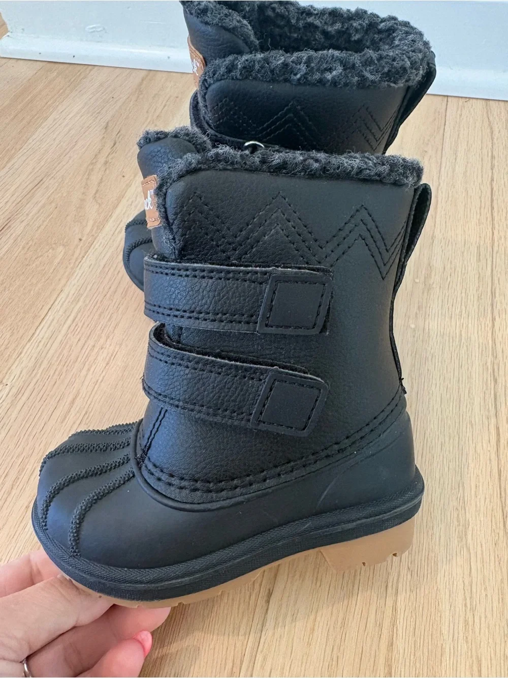 Cat & Jack Black Winter Boots